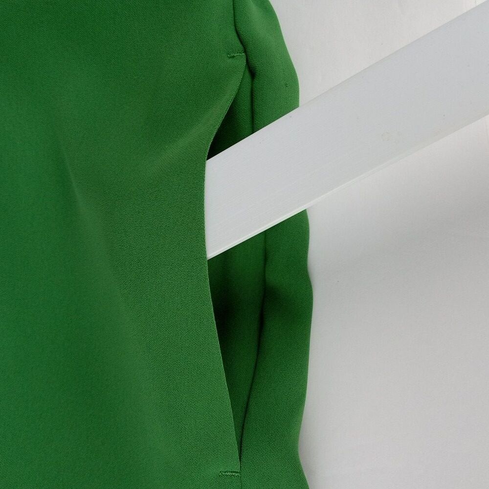 Chico's Wide Leg Crop Pants Kelly Green Eyelet Scallop Hem Sz 8 Preppy NWT $119 - Picture 12 of 14